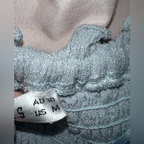 Light blue ruffle Romper - Picture 3 of 5